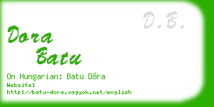 dora batu business card